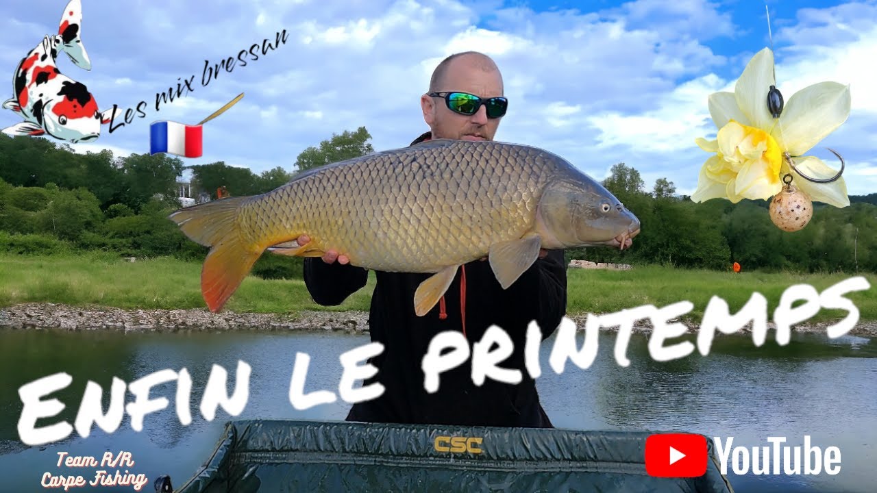 Pêche à la carpe - Carpfishing - enfin le printemps est la !!! #carpe