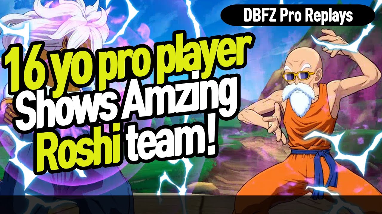 【DBFZ】 Hey..How have you already mastered roshi?? SilverBladeZ vs Kasuga  【DBFZ Pro Replays】