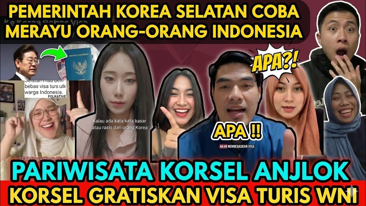 PARAH WISATA ANJLOK..KOREA SELATAN BEBASKAN VISA BAGI TURIS ASAL INDONESIA
