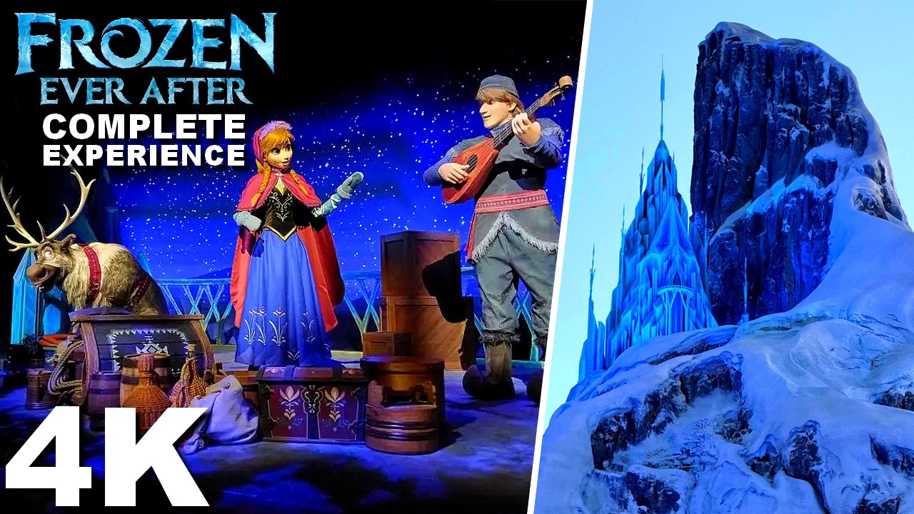 NEW : Frozen Ever After [On-Ride with Queue 4K POV] - Disney Adventure World / Disneyland Paris