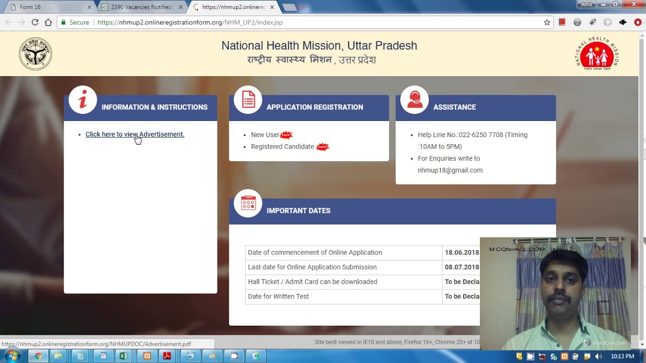 2390 Vacancies at NHM UP, Apply before 7 July 2018