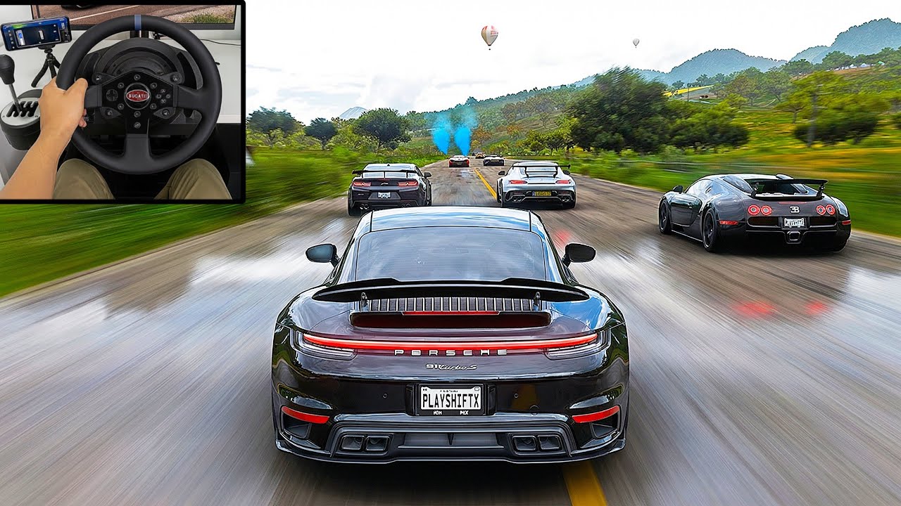 New Porsche 911 Turbo S vs Supercars | Ultra Realistic Forza Horizon 5 Gameplay