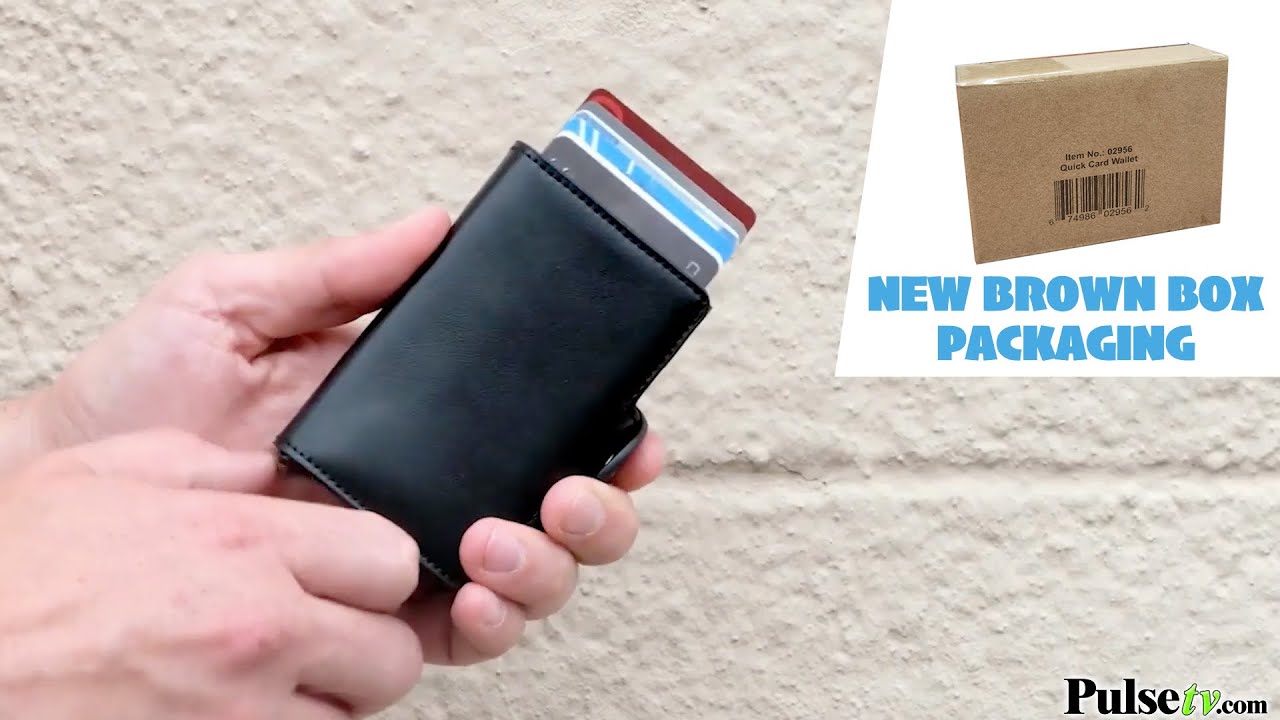 Quick Card Wallet - Cascading Credit Card Easy Access RFID Blocking Wallet - As Seen on TV
