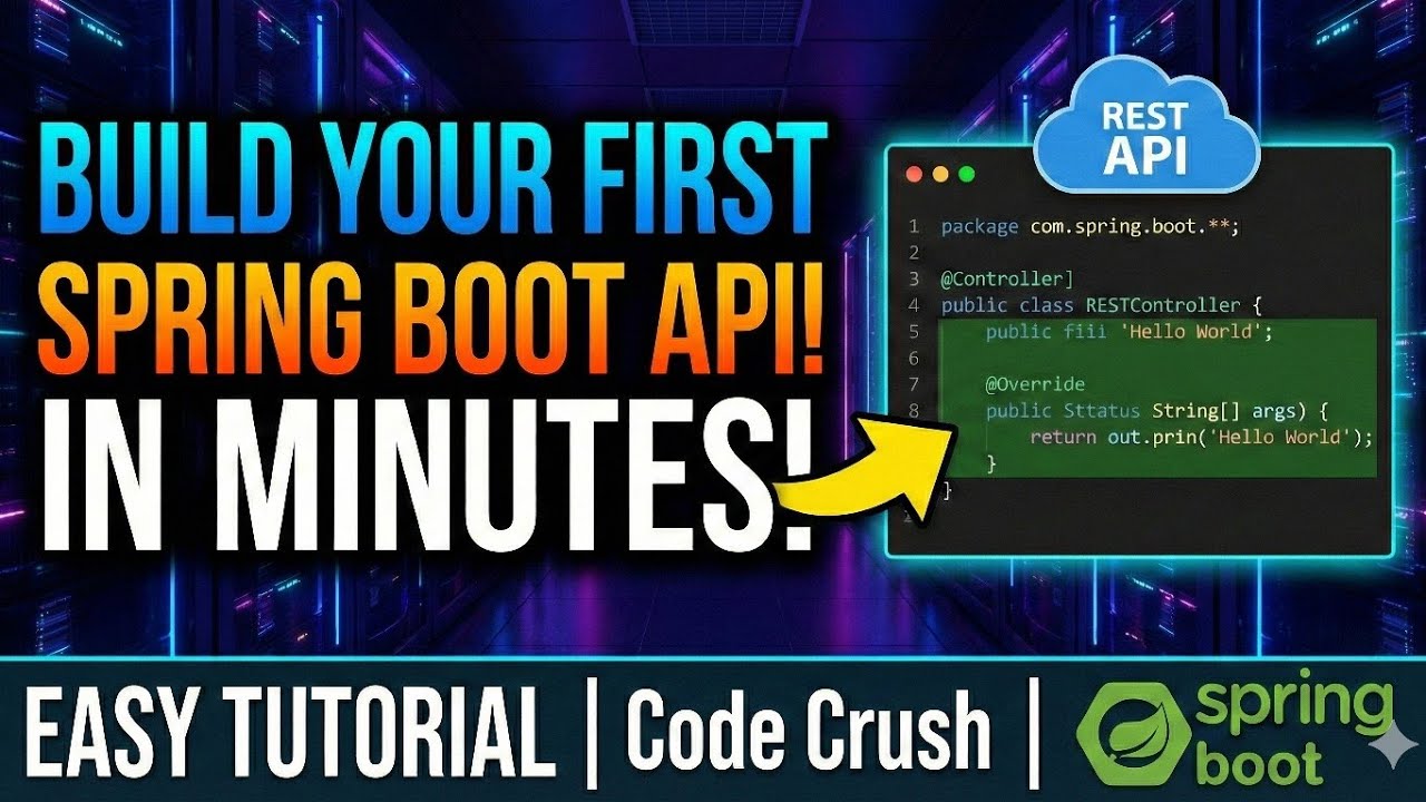 Build Your First Spring Boot REST API in 5 Minutes | Spring Boot Hello World: Create an API
