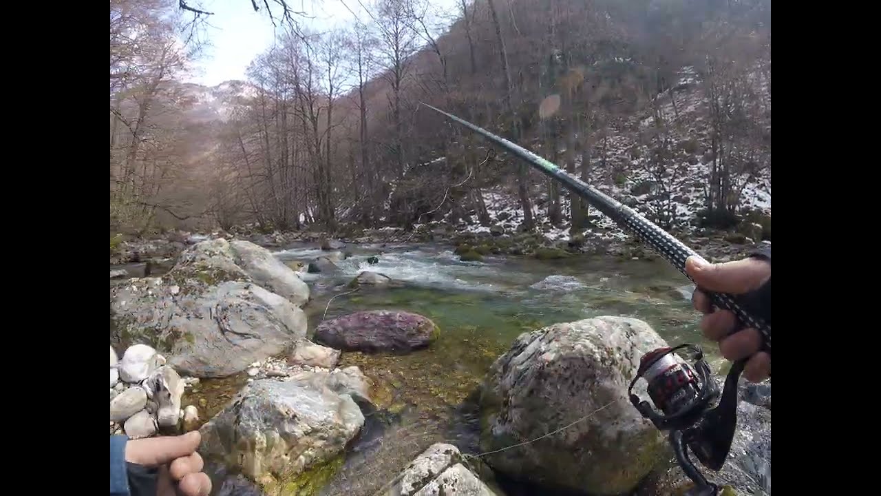 Fishing on the Radika River with spinners in North Macedonia #troutfishing