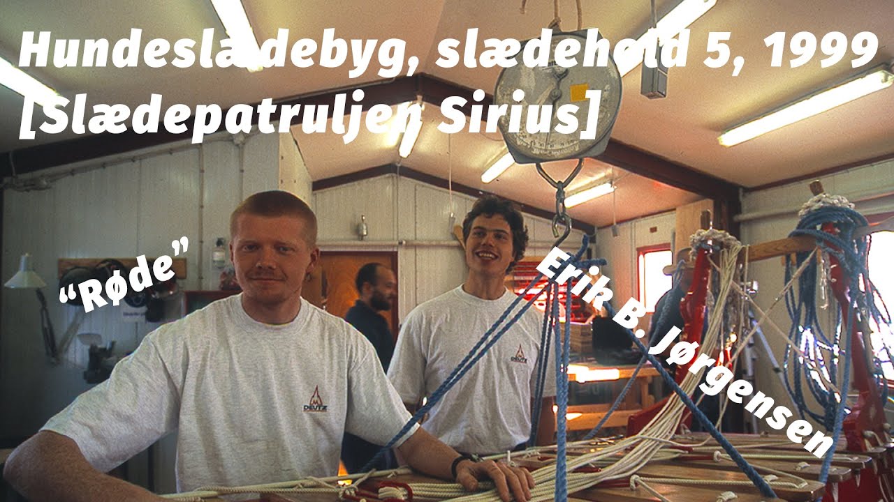 Hundeslædebyg ved Slædepatruljen Sirius, slædehold 5, 1999