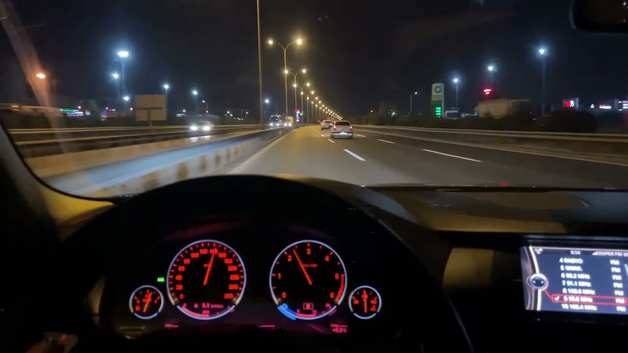 BMW 525d Xdrive OTOBAN GECE SÜRÜŞ vlog