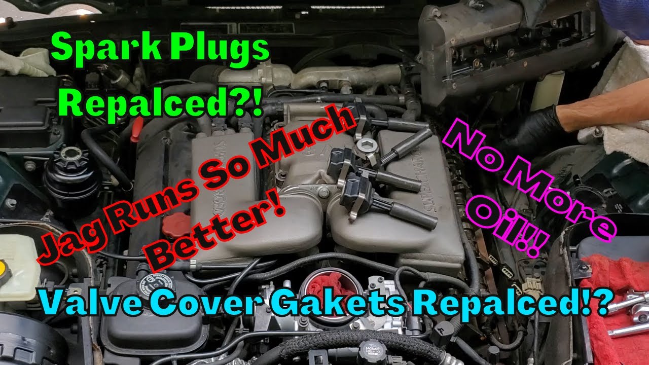 Jaguar XJR  - Valve Cover Gaskets & Spark Plugs (Replaced)