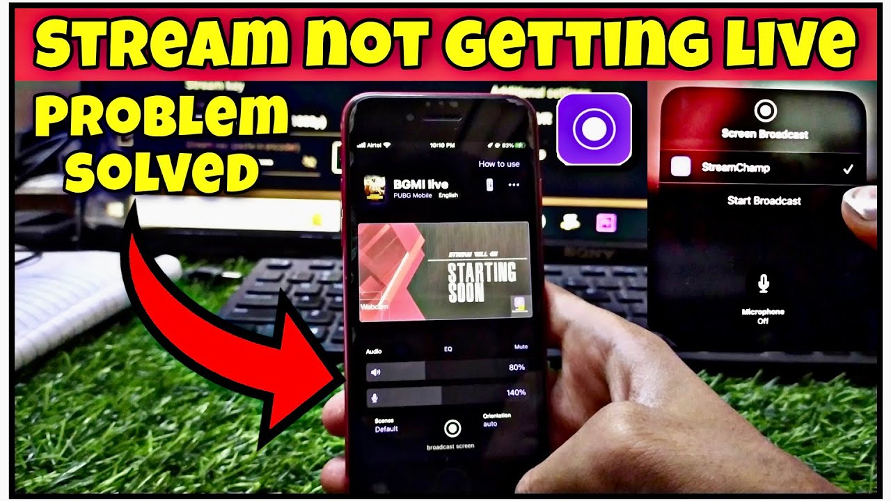 Stream is not Starting Problem Streamchamp | Audio Problem in streamchamp | Facecam problem