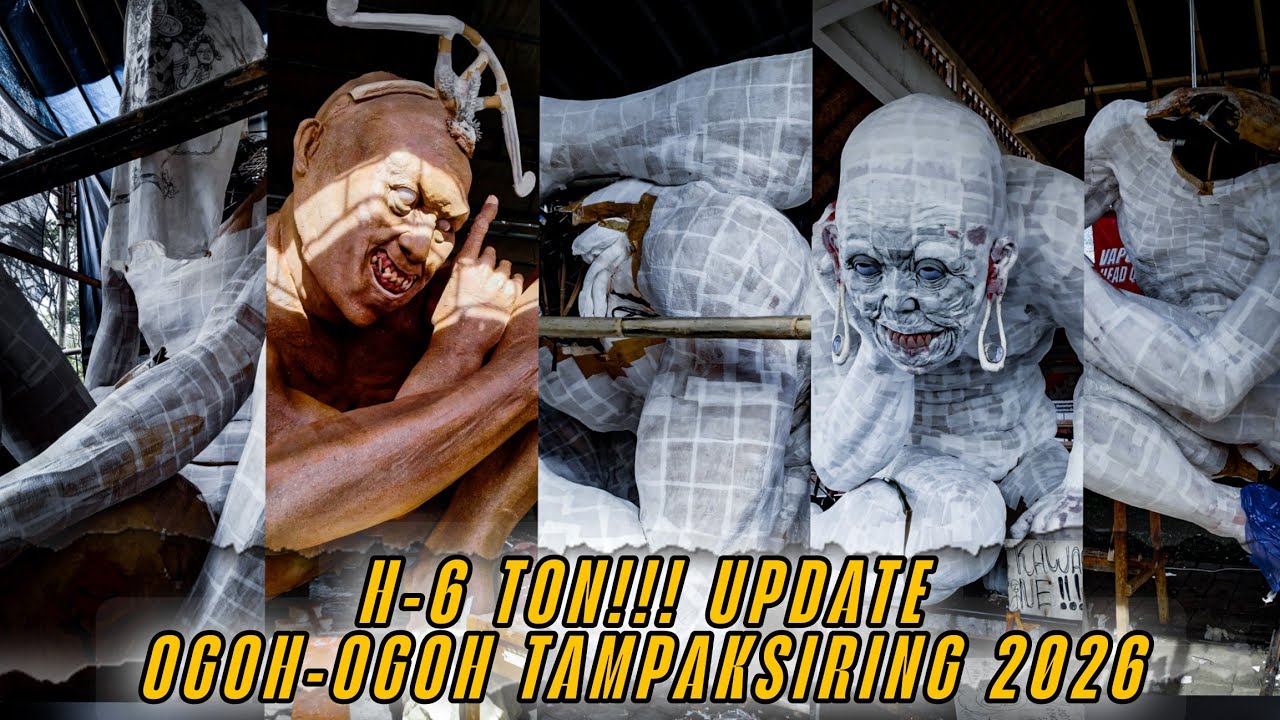 H-6 Ton!!! Update Progres Ogoh-ogoh Tampaksiring 2026 | Ada Banjar yang Ditunggu Tunggu 🔥🔥🔥