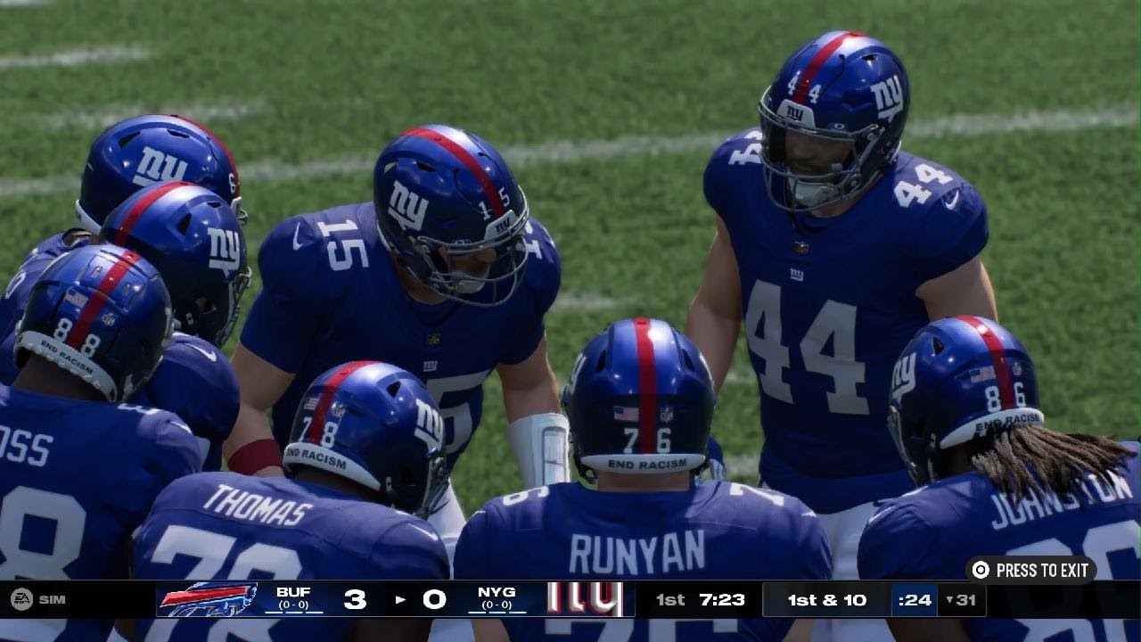 2027: Week 1 - Bills vs. Giants 1st Half