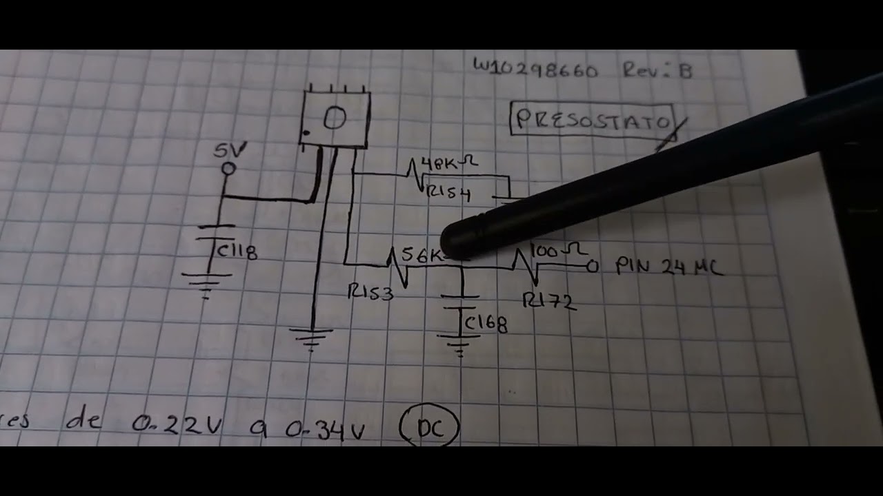 Curso de reparación de Tarjeta Electrónica Whirlpool 6th SENSE (Parte del Presostato)