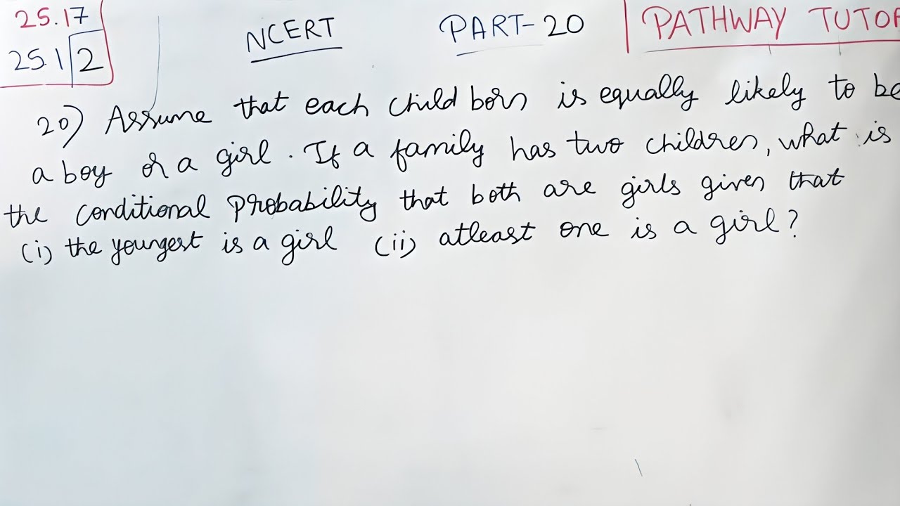 Probability Class 12 rd Sharma 25.15 ex 25.1 question 2 | Part 20 | cbse 2026 ❤️ Aravind Sir | 