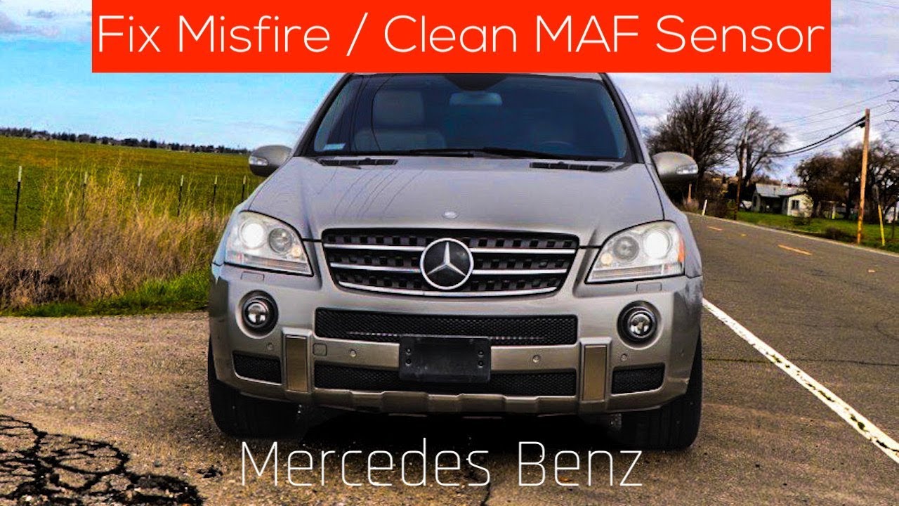 How to Clean Mass Air Flow Sensor on Mercedes ML (w164) | Cleaning MAF Sensor On Mercedes Benz