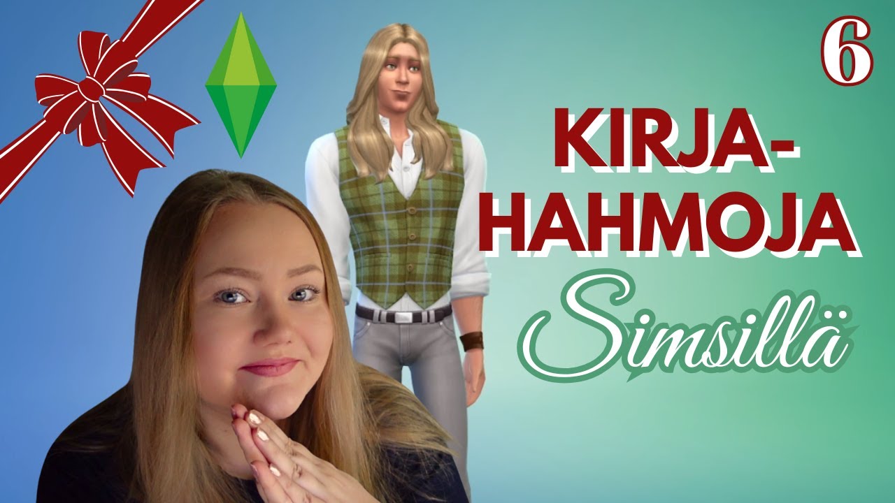 Luodaan kirjahahmoja Simsillä 📗🧐 | Kirjaisa Joulu 🎄