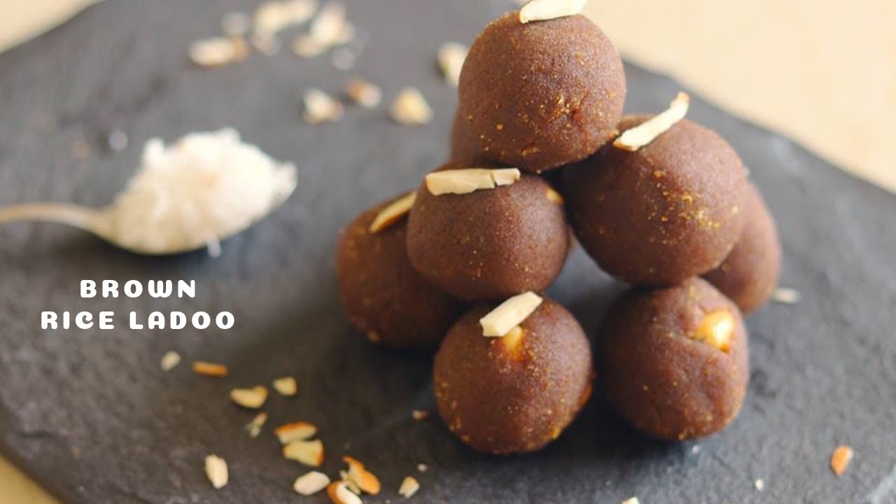 ब्राउन राइस लड्डू | Brown Rice Ladoo | Urpel Arita Laddu | Udupi Delicacy