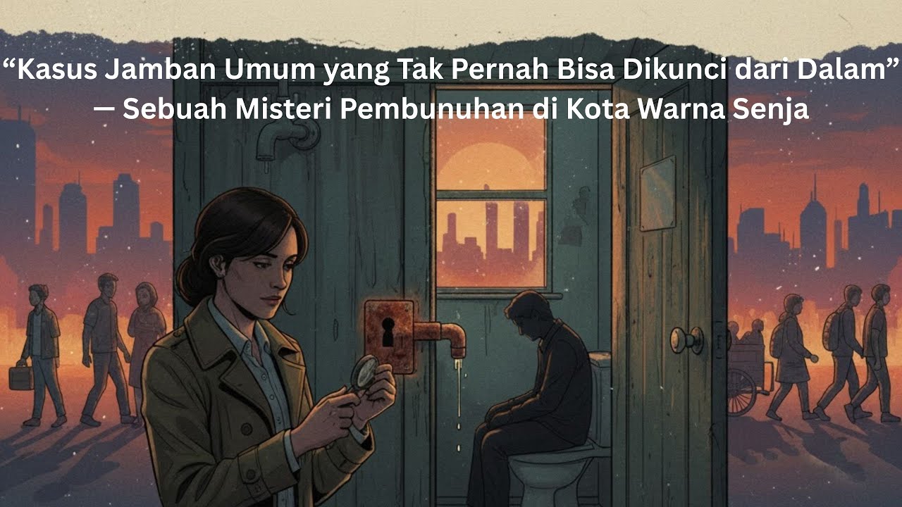 “Kasus Jamban Umum yang Tak Pernah Bisa Dikunci dari Dalam” — Sebuah Kasus di Kota Warna Senja!!!