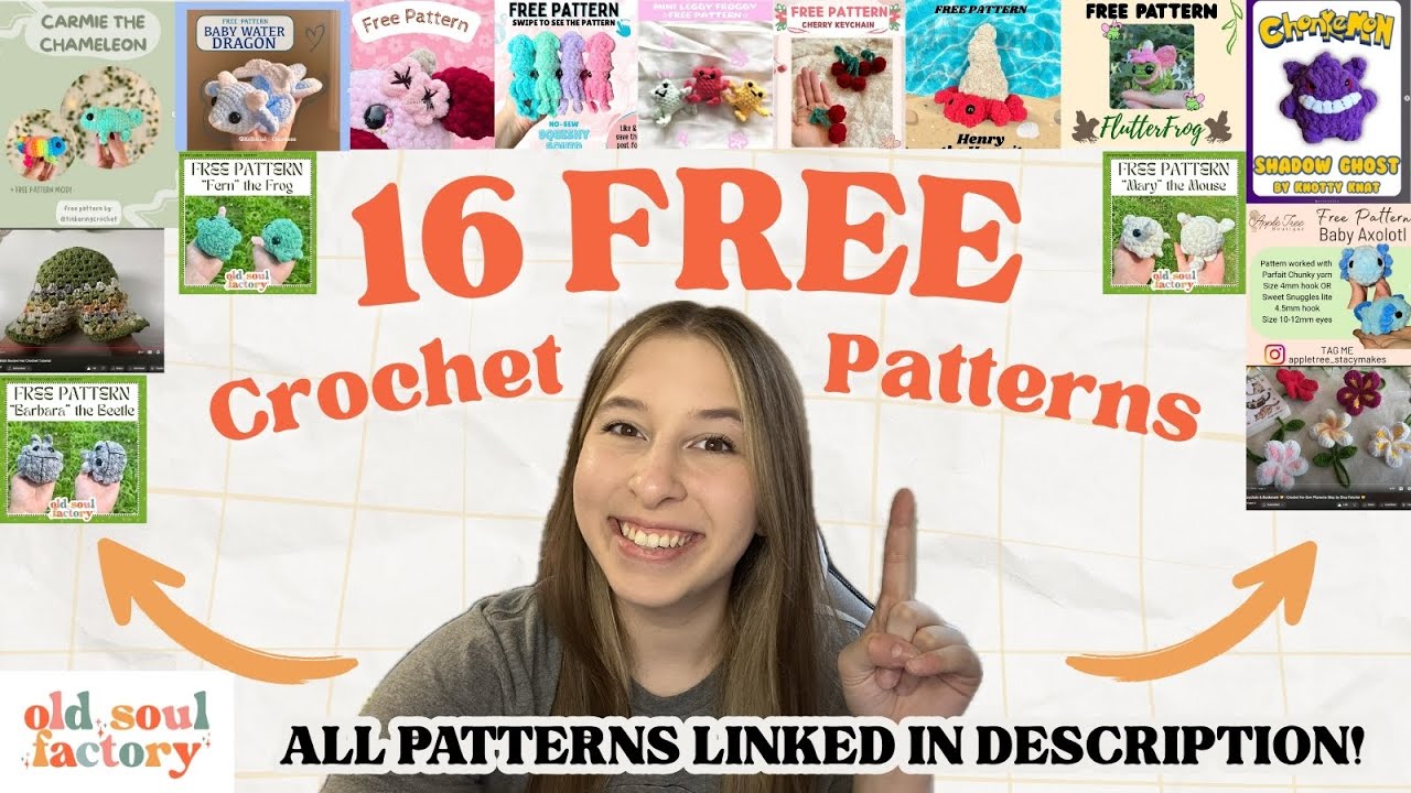 🌟 16 FREE CROCHET PATTERNS FOR YOU TO TRY! 3 New Free Patterns Released for you! 🌟