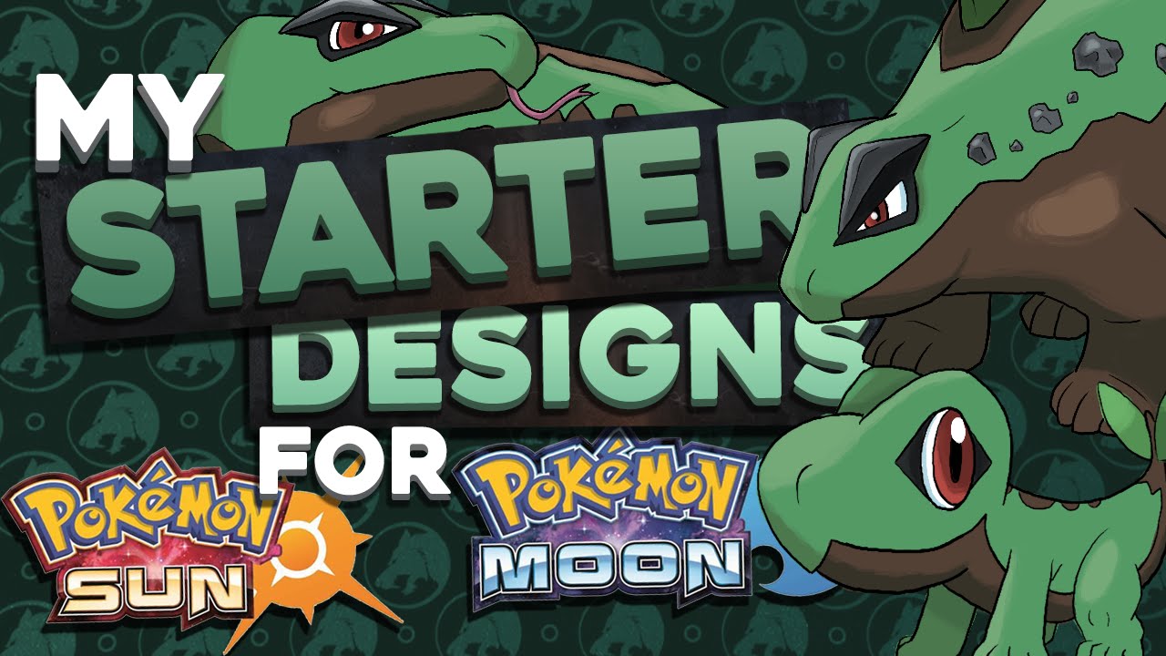 STARTER CONCEPT DESIGNS FOR POKEMON SUN AND MOON | Grass Type