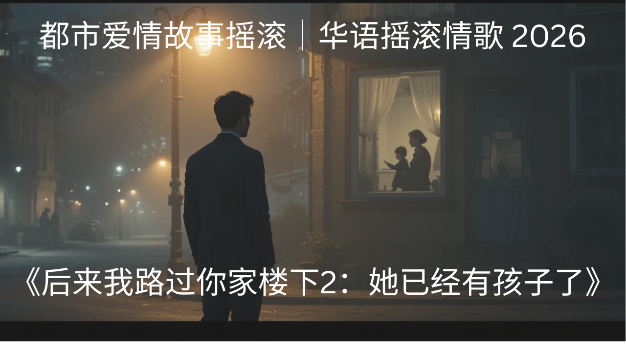 《后来我路过你家楼下2：她已经有孩子了》｜2026华语叙事摇滚｜都市失恋摇滚情歌
