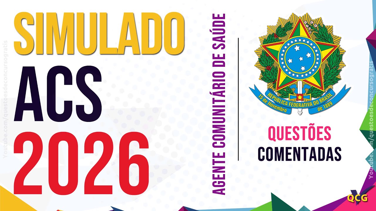 Simulado ACS 2026 Agente Comunitário de Saúde Questões Comentadas Conhecimentos Específicos
