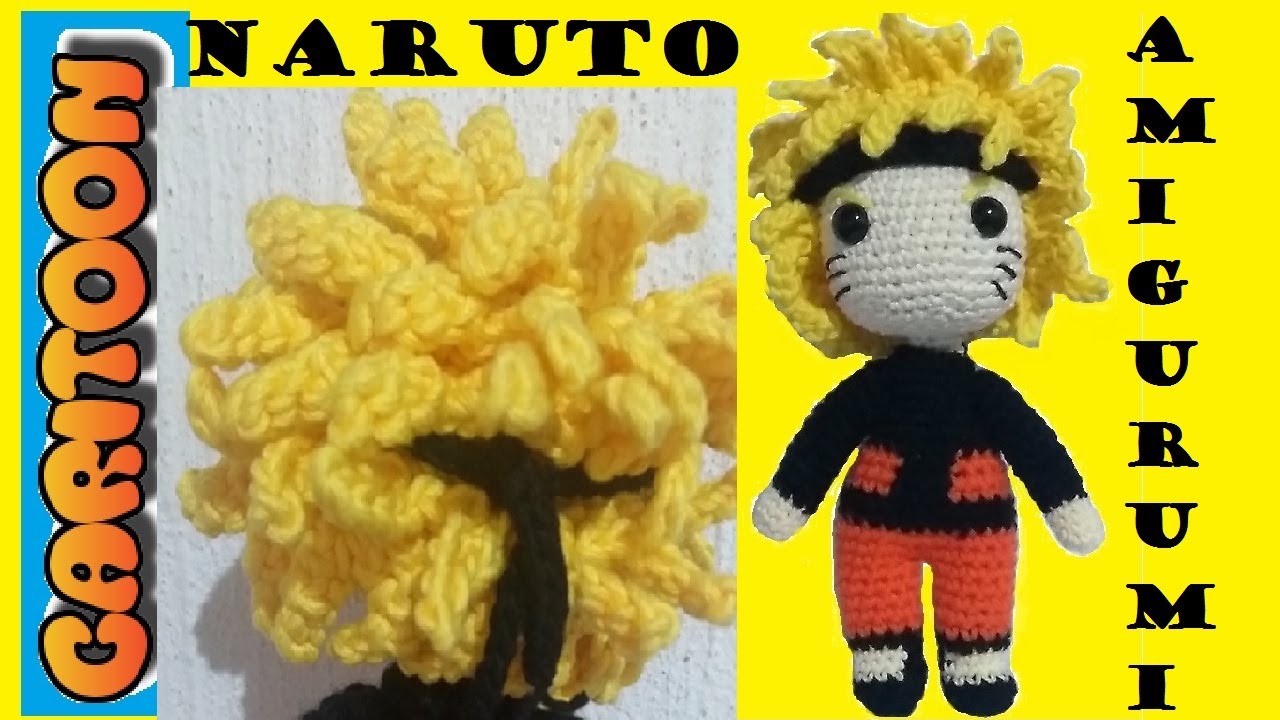 CABELLO de NARUTO HAIR AMIGURUMI/3rd. Part. 3a Pte./CARITOON.