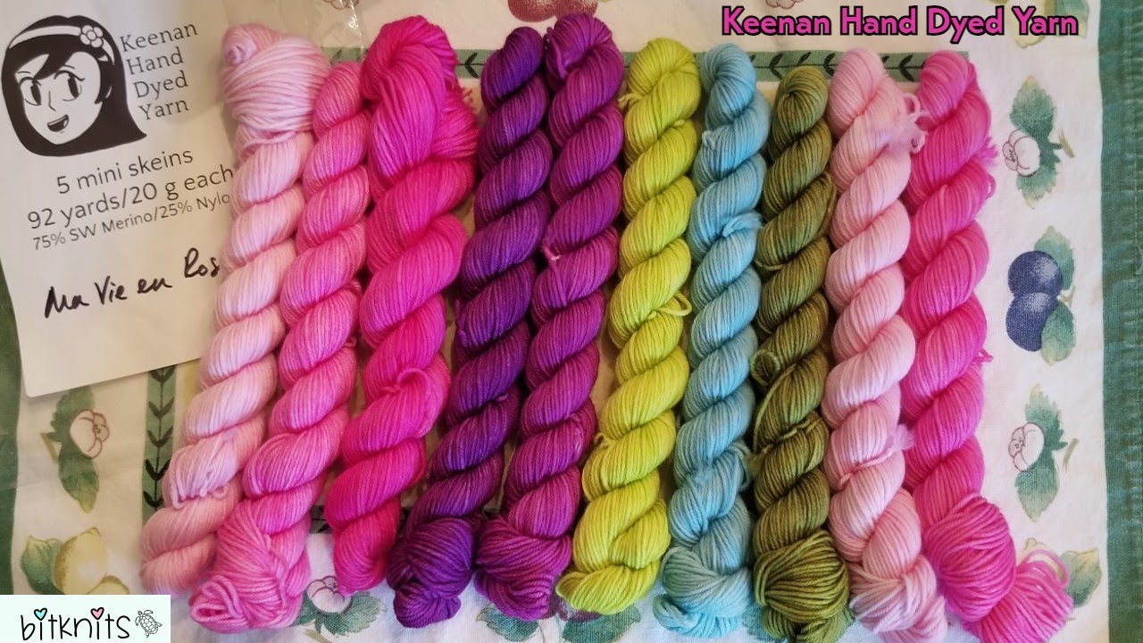 Independent Yarn Haul | Small Business | 🤩 Keenan Hand Dyed Yarn 🤩 | Unboxing Mini Skeins