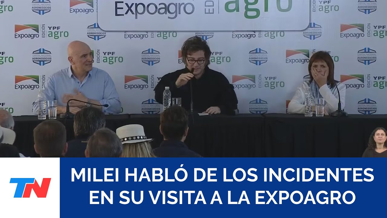 Milei: “Buenos son los policías y malos son los que se tapan la cara, los vamos a meter presos”