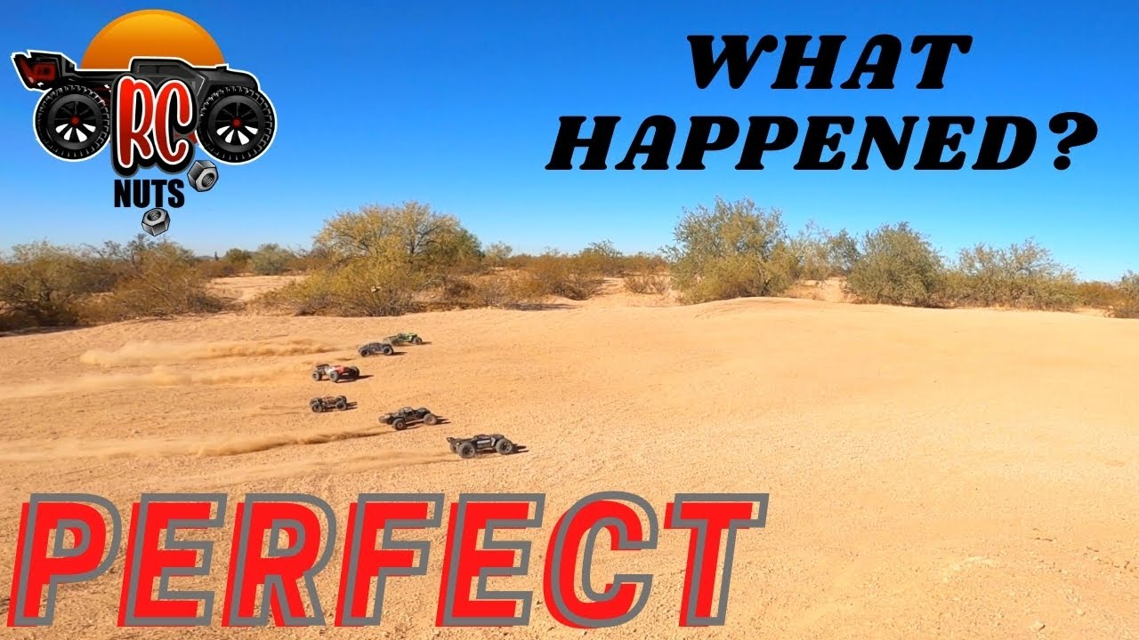 Traxxas MAXX VS Arrma Kraton [FPV RACE!] Arrma OutCast 8s - Gopro mounted to the car & Traxxas Slash