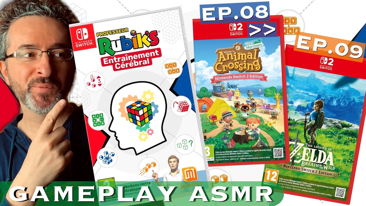 ASMR Entraînement du cerveau, puis dodo avec Zelda & Animal Crossing
