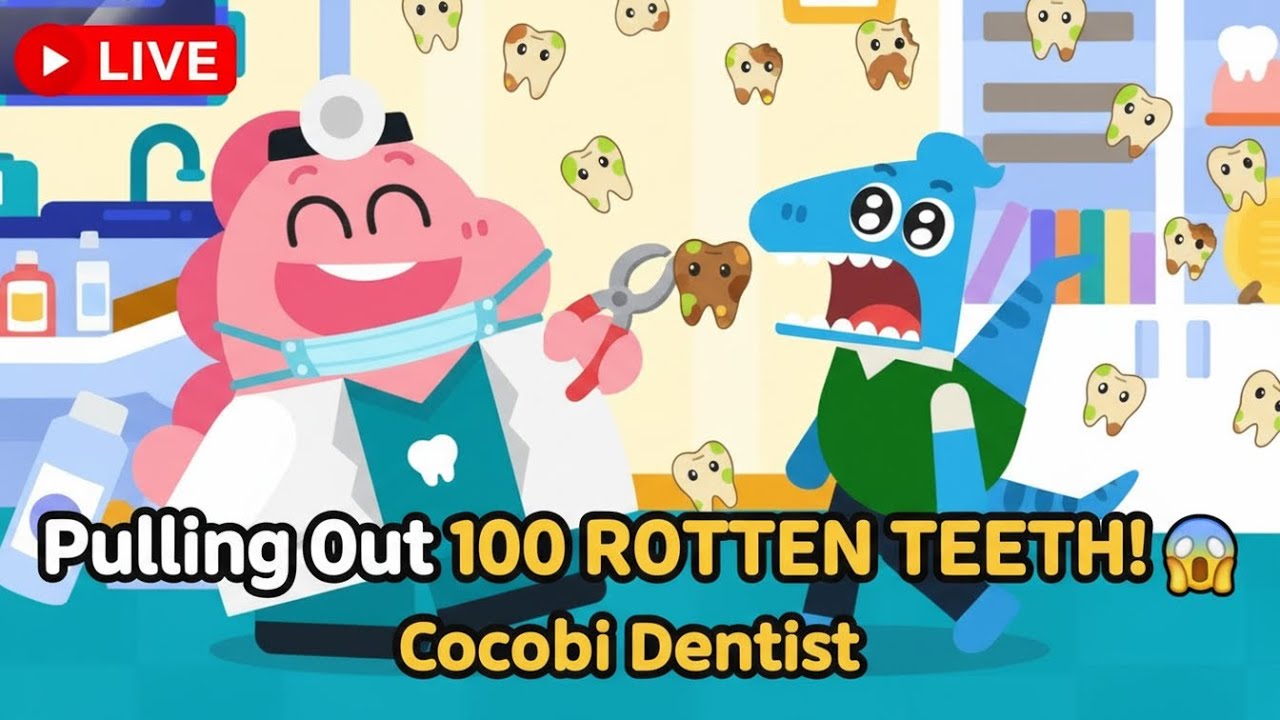 🔴 LIVE: Cocobi Dentist Pulling Out 100 ROTTEN TEETH! 🦷😱 Cocobi Dentist