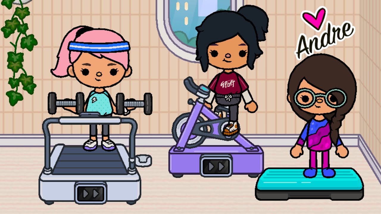 Nuevo GIMNASIO en TOCA LIFE WORLD | Andre se hace gamer