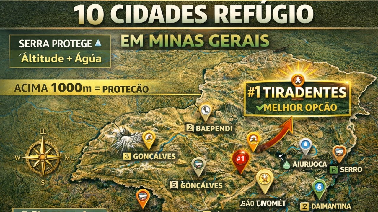 Mapa Do Colapso: 10 Cidades de MINAS GERAIS Que Vão SOBREVIVER a Qualquer Crise