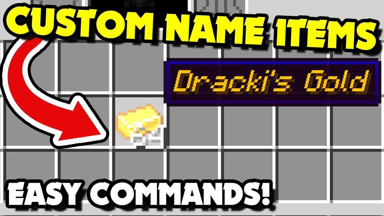 How to Give & Spawn CUSTOM NAME ITEMS in Minecraft 1.21.4 Java? Custom Name Item Commands! [Easy]