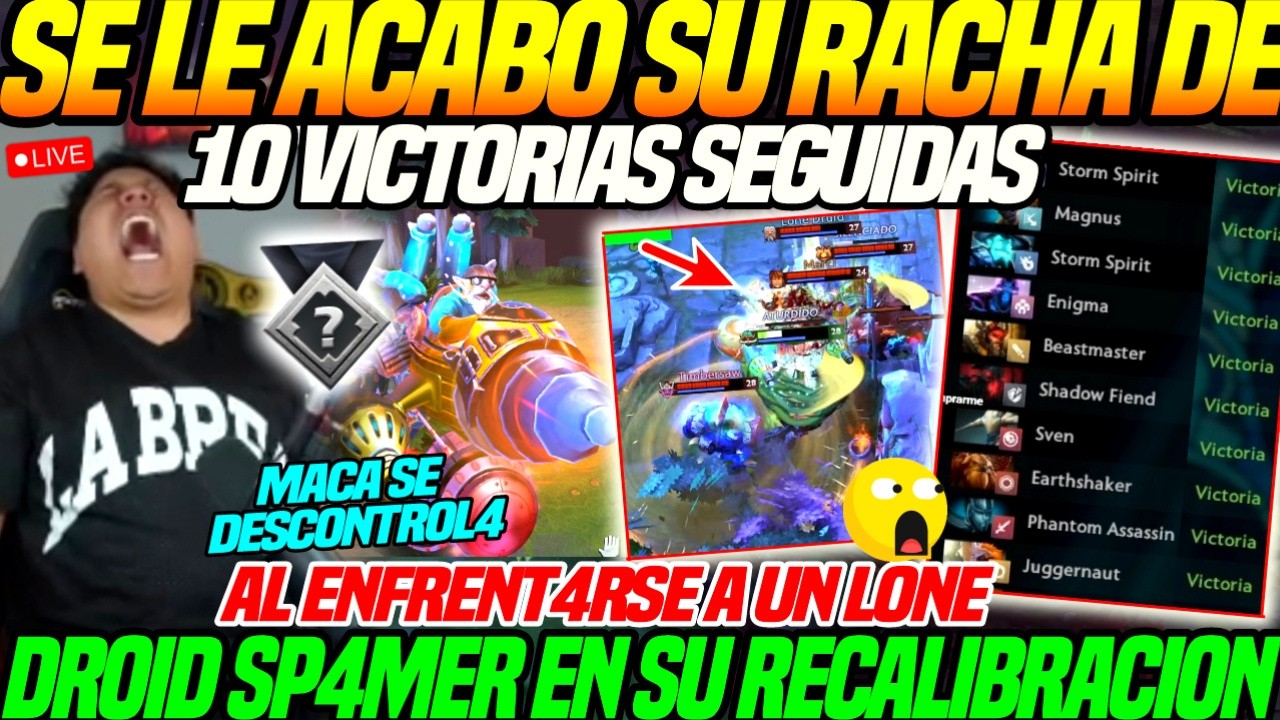 😲Se le ACABO su RACHA de 10 Victorias SEGUIDAS😲MACARIUS se juega su TI CONTR4 un Lone Droid SP4MER