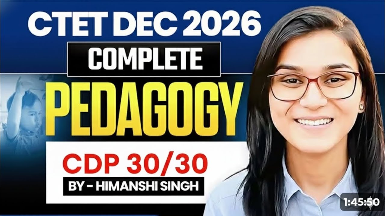CTET -2026 I CDP (2024) Question Paper by Himanshi Singh 