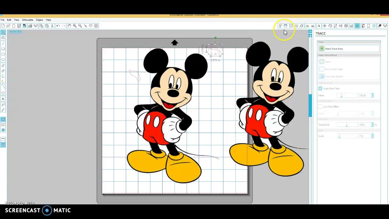 How to remove white background in silhouette design studio