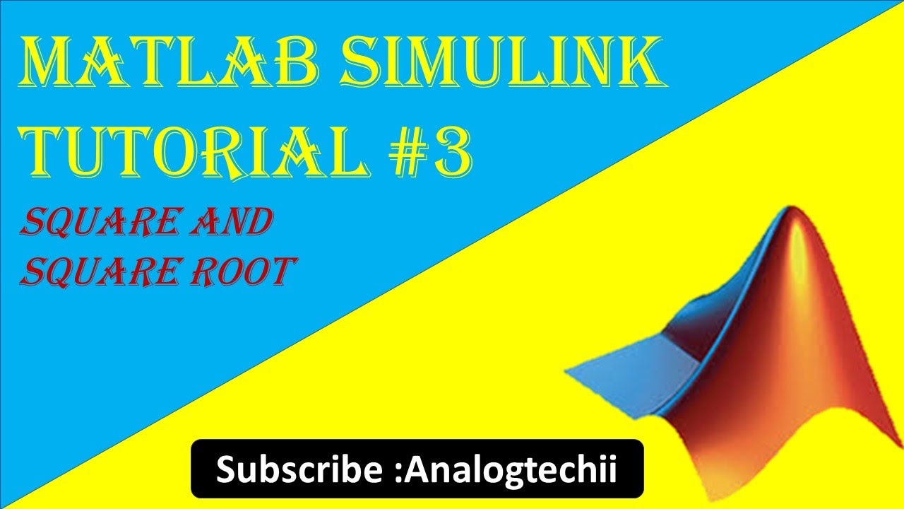 Square and Square root in MATLAB Simulink