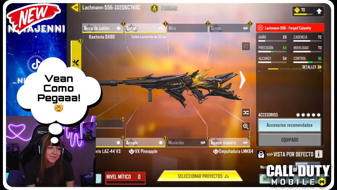 LA NUEVA MÍTICA PEGA DELICIOSO🥵CON LA NIÑA JENNI😎| CALL OF DUTY MOBILE |