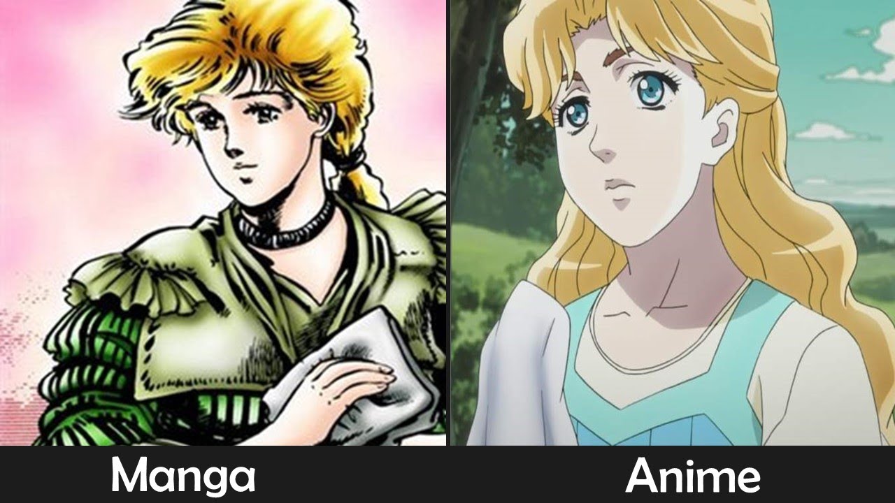 JoJo's Bizarre Adventure Characters Manga VS Anime Design Comparison | JOJO