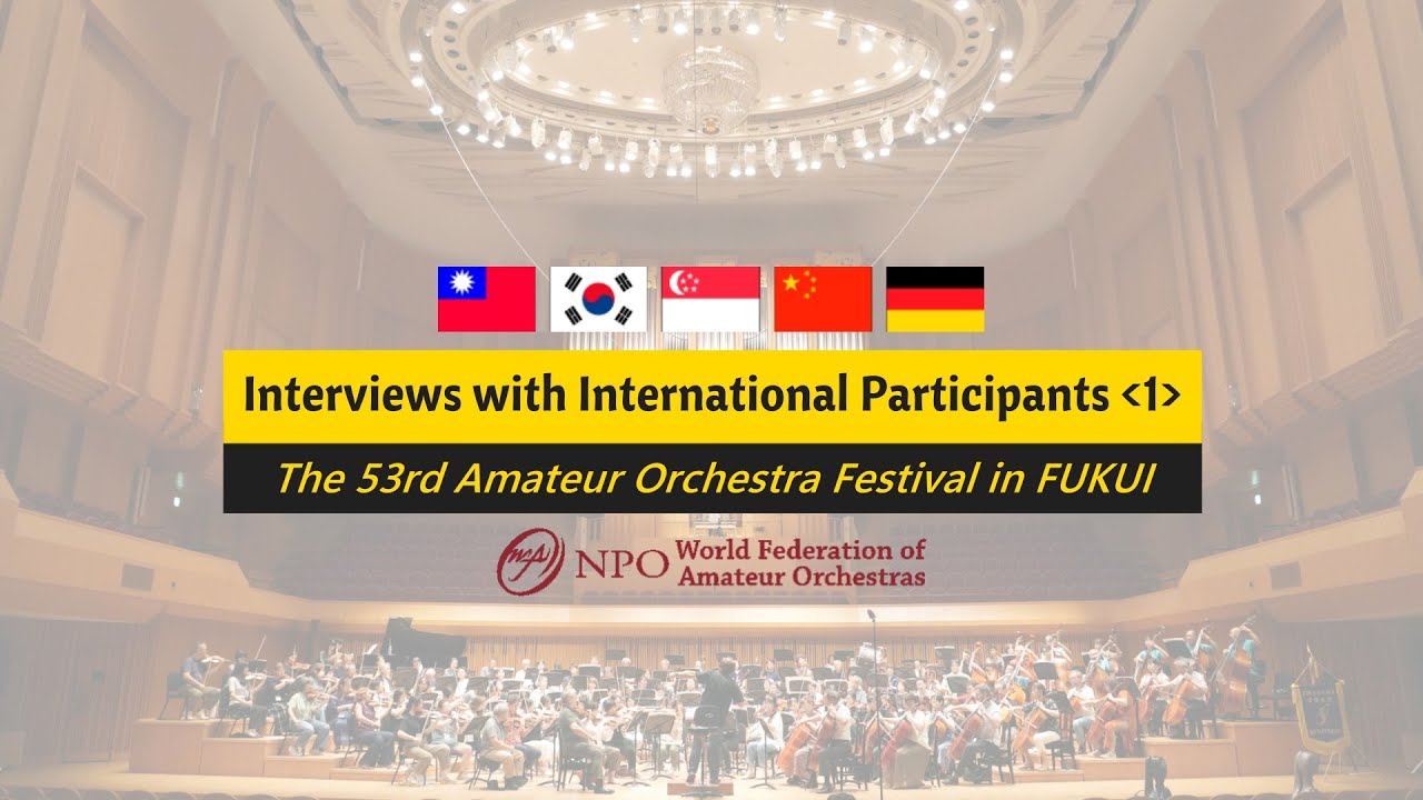 Interviews with International Participants (1) JAO Festival in Fukui