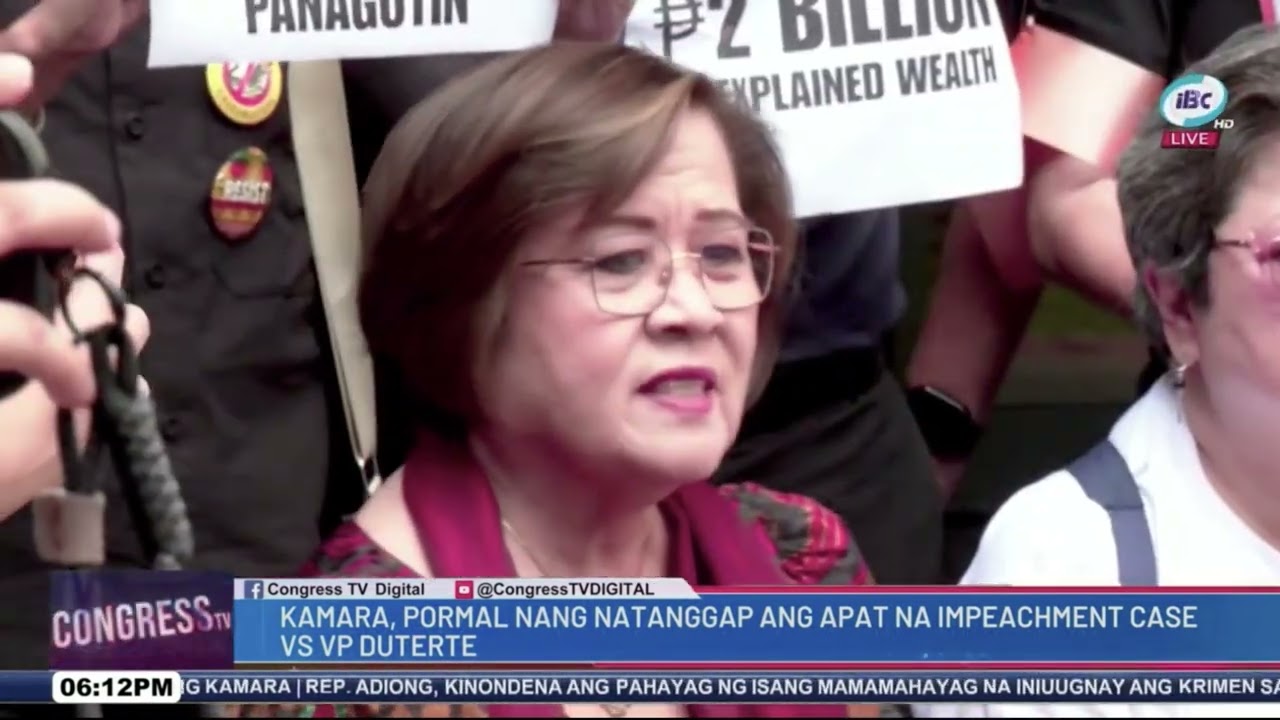 #CongressNews | Kamara, pormal nang natanggap ang 4 na impeachment case laban kay VP Sara Duterte