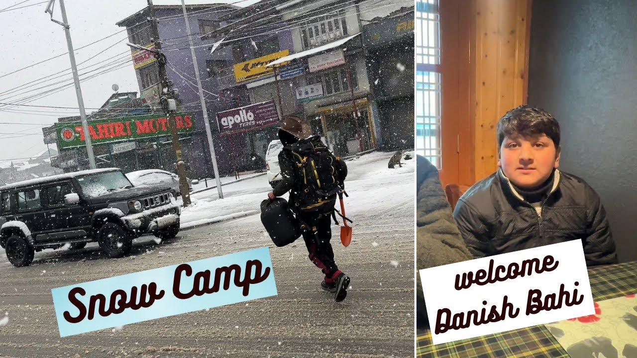 Snow camp ki poori tyaari hogyi🔥 Danish back😍