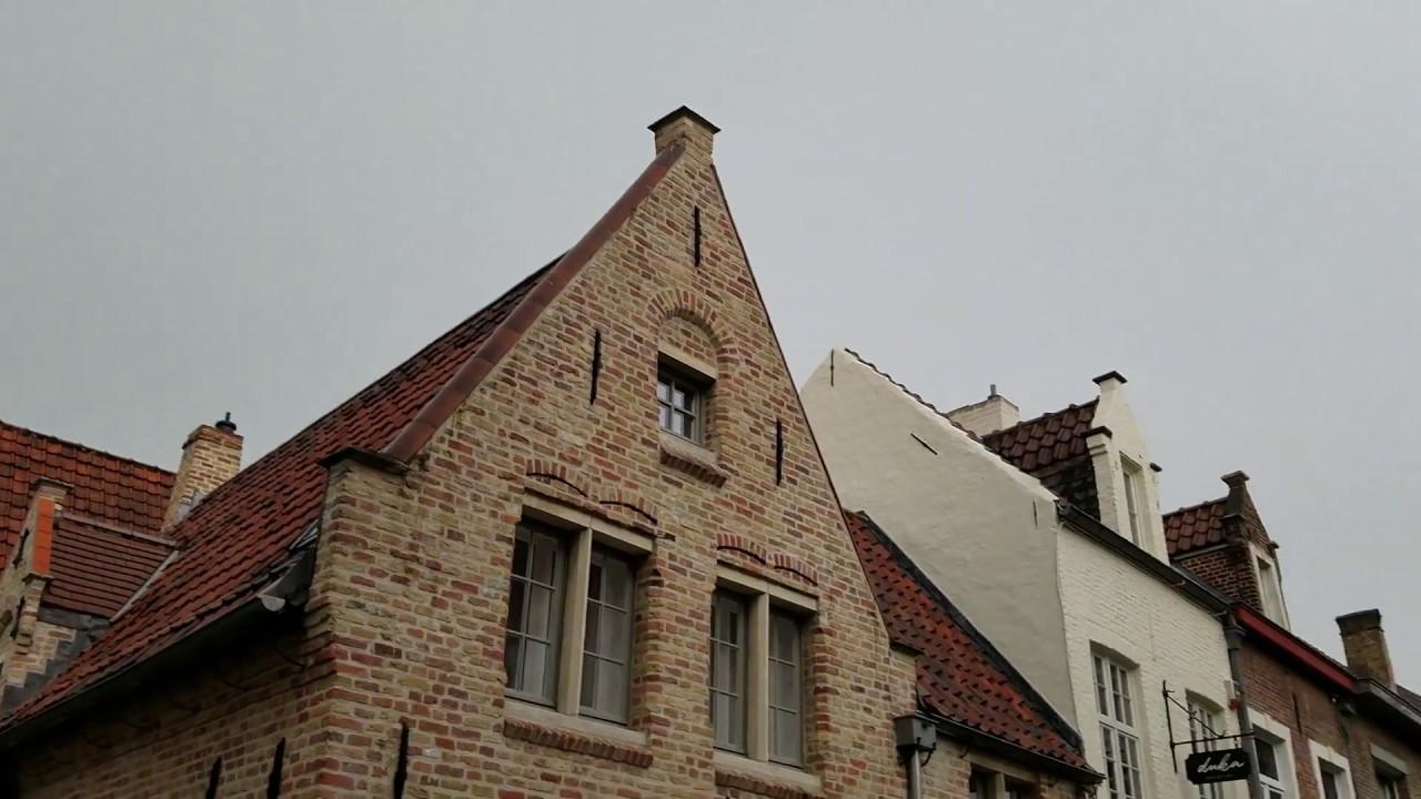 Afternoon Thunderstorm and Rain in Bruges, Belgium