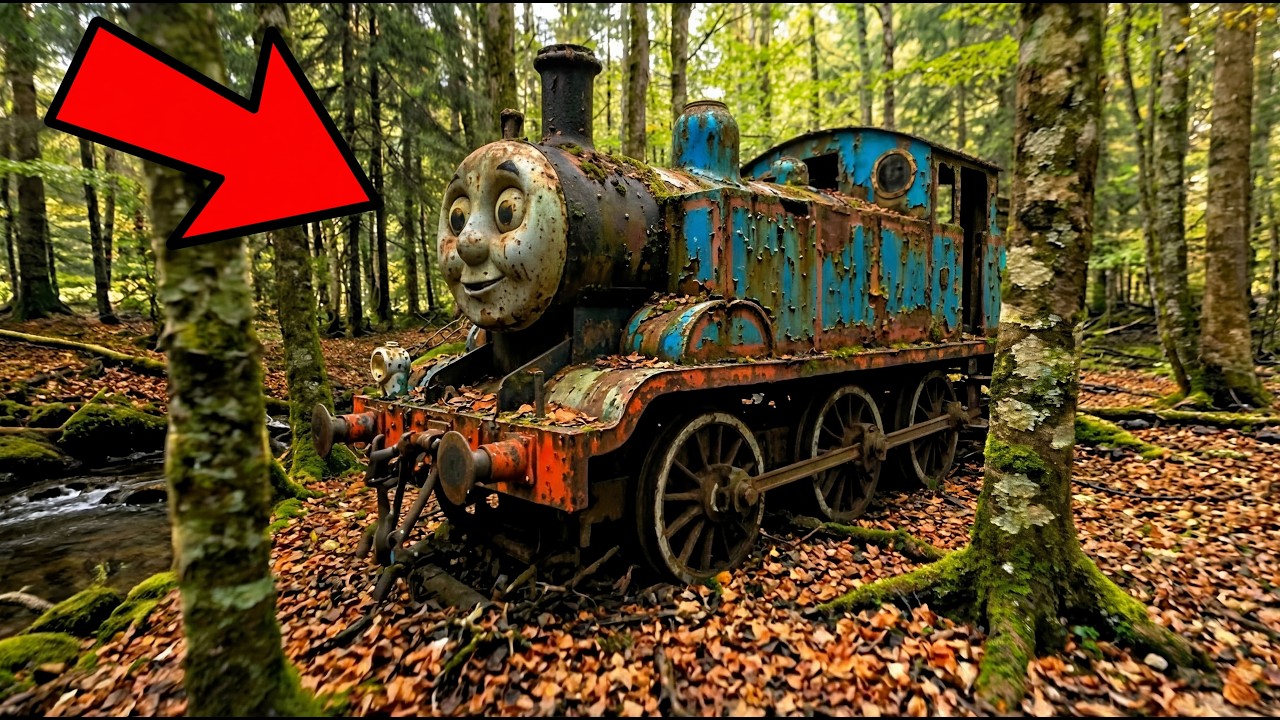 ASMR Процесс Реставрации 😱 – Заброшенный Поезд Томас Найден в Лесу | Полная Восстановление