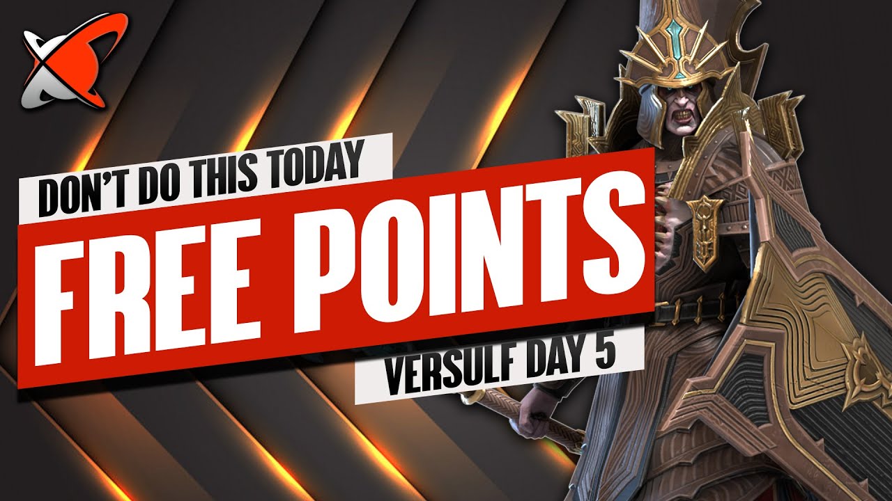 DON'T DO THIS TODAY TO GET "FREE POINTS" | Versulf Fusion Day 5 | BGE's Guides |RAID: Shadow Legends