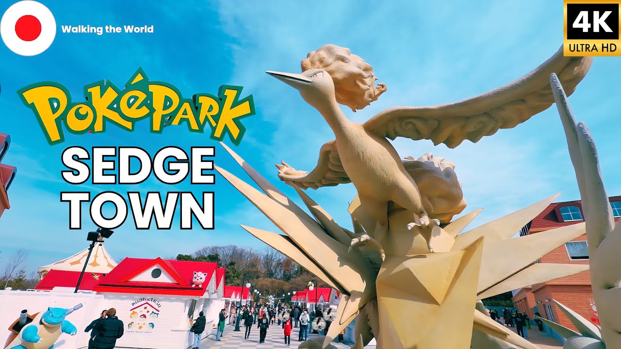 Inside SEDGE TOWN at Pok&eacute;Park Kanto 🇯🇵 | The Heart of Pok&eacute;mon Theme Park [4K]