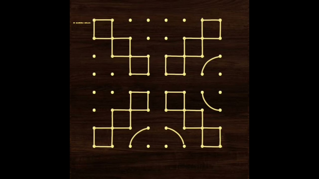 8dot8 traditional mandala kolam ❤️ easy rangoli for festival kolangal 🌹 simple design daily muggulu 