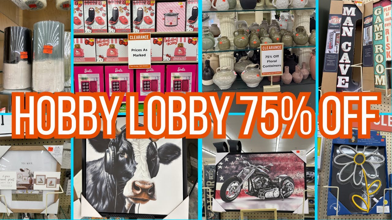 HOBBY LOBBY 2025🏃🏽‍♀️🔥75% OFF CLEARANCE🏃🏽‍♀️🔥HOBBY LOBBY CLEARANCE SHOP W/ME🏃🏽‍♀️🔥