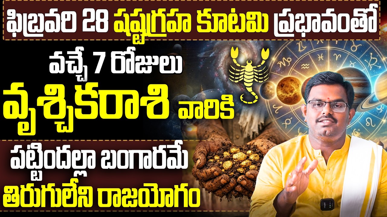 Vruschika Rasi Phalalu Telugu | Scorpio Sign | Vruschika Rashi Vara Phalalu | Nittala Phani Bhasker